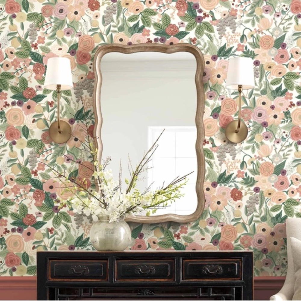 Rifle Paper Co. Garden Party Peel & Stick Wallpaper - Burgundy × 1